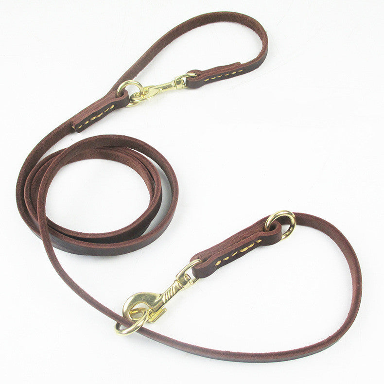 Dog Leash – Multifunctional Leash with Double Copper Hooks