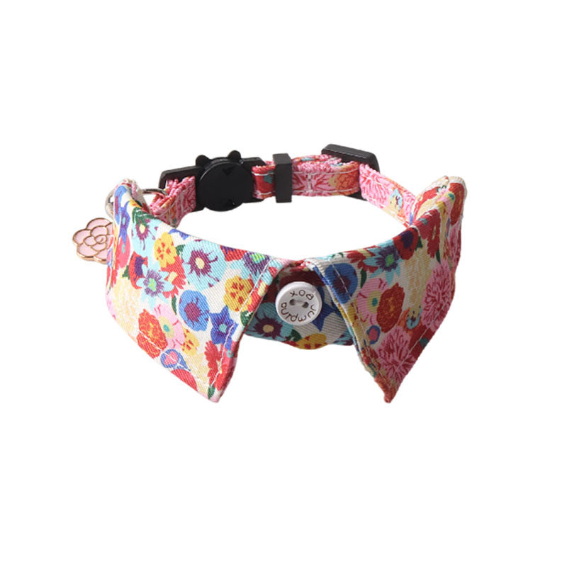 Cat Collar – Fruit Blossom Bow Tie Collar for Cats