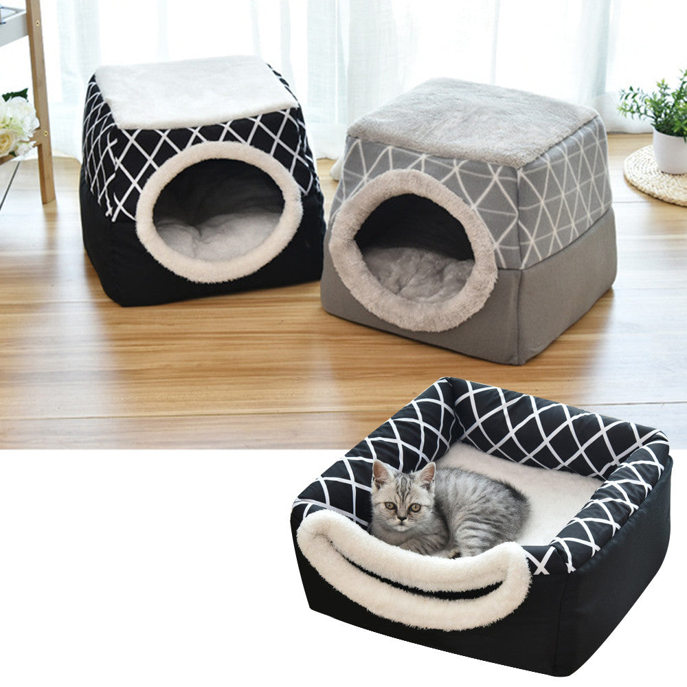 Cat Bed House – Dual-Use Space Capsule Bed for Cats & Dogs