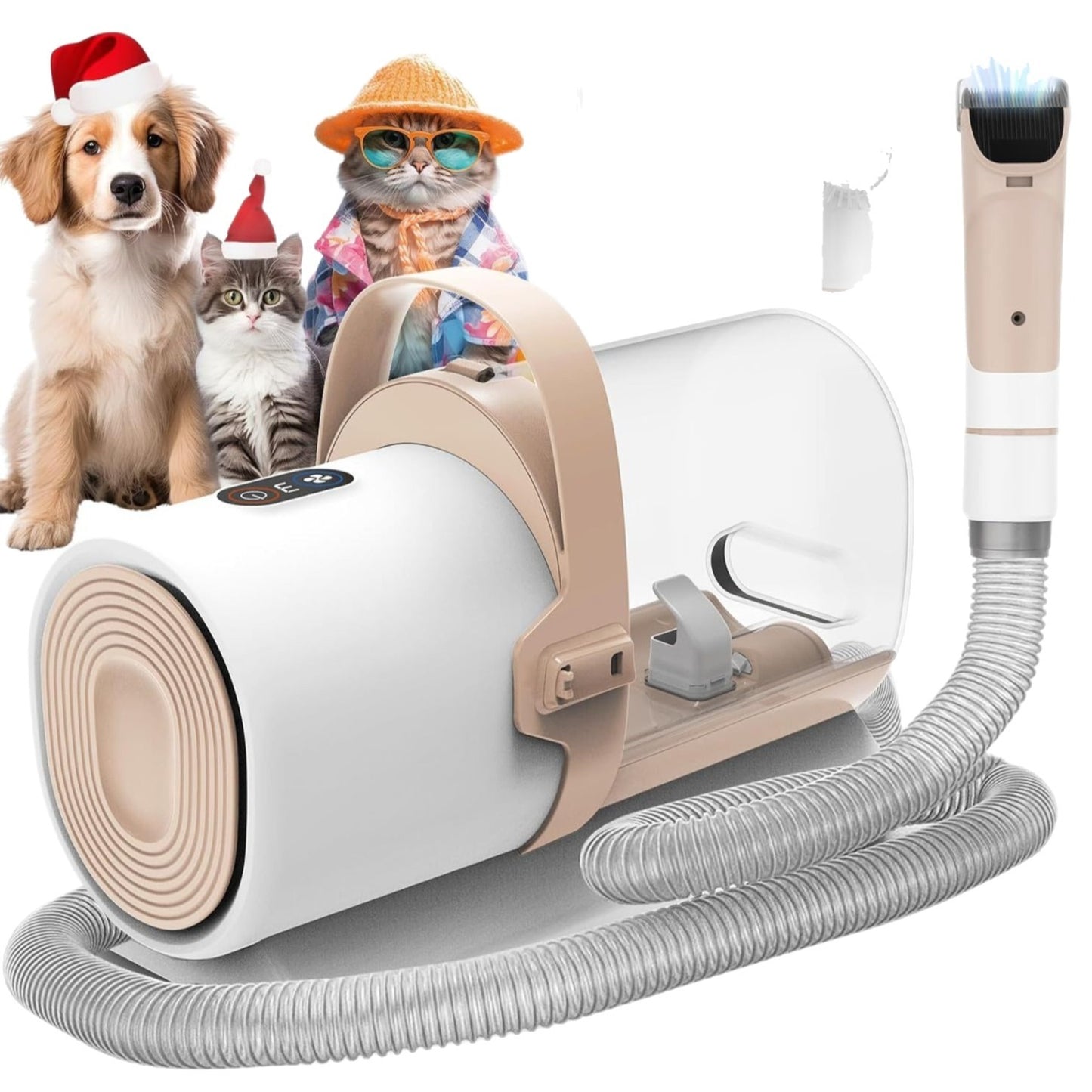 Pet Grooming Vacuum – Dog & Cat Hair Grooming Kit