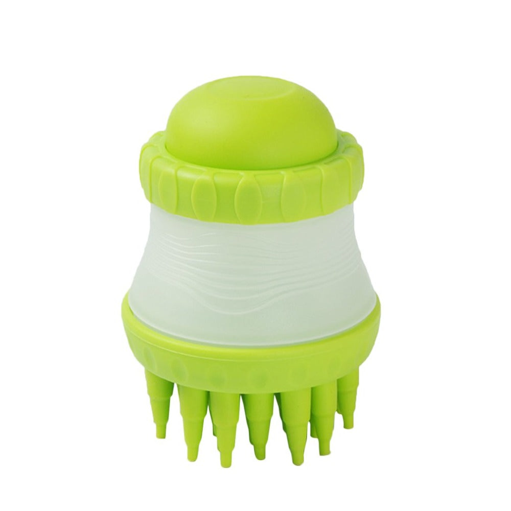 Dog Bath Brush – Massage Grooming Brush with Paw Cup