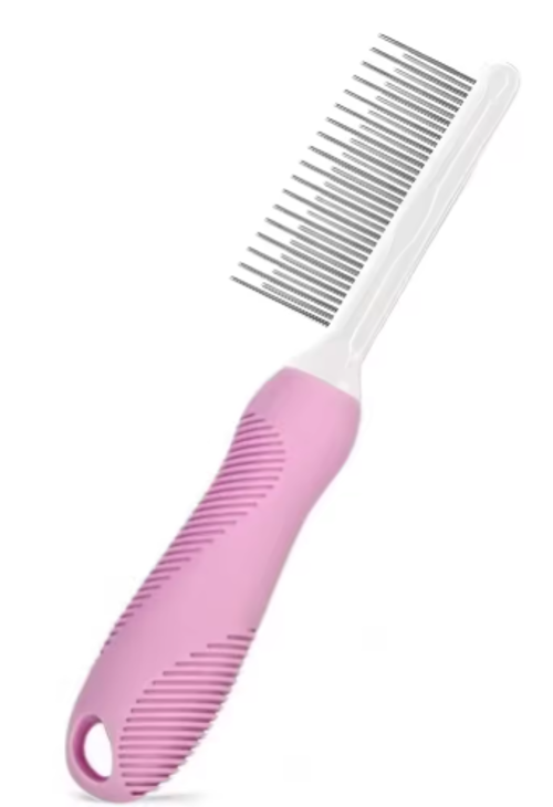 Pet Deshedding Brush – Needle Comb for Dog & Cat Fur