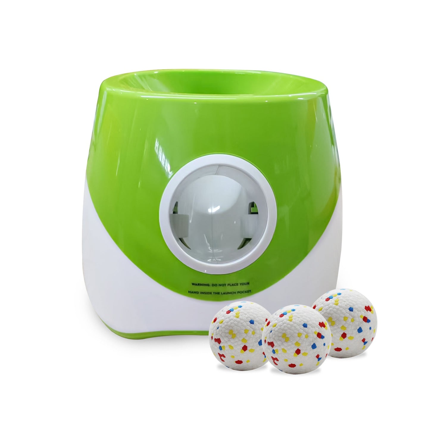 Dog Ball Launcher – Interactive Fetch Toy with 3 Tennis Balls