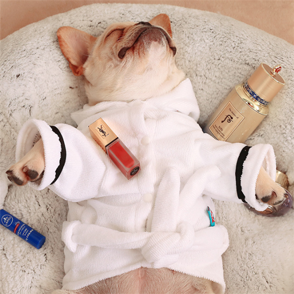 Dog Bathrobe – Hooded Pajamas & Drying Robe for Dogs