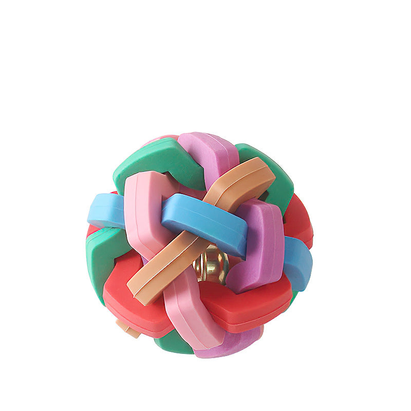 Dog Toy Ball – Bite-Resistant Bell Ball for Dogs & Cats