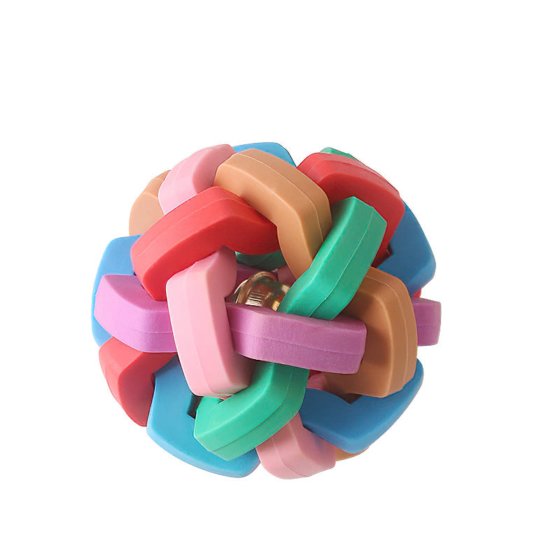 Dog Toy Ball – Bite-Resistant Bell Ball for Dogs & Cats