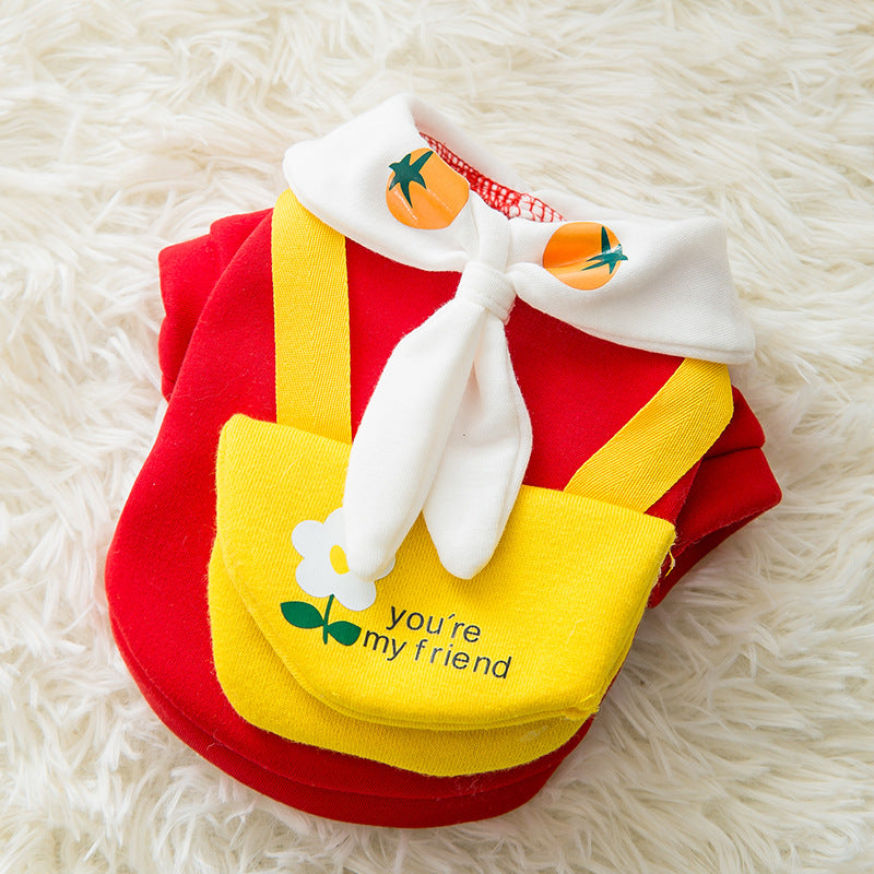 Dog Clothes – Cute Cartoon Sweater for Autumn & Winter