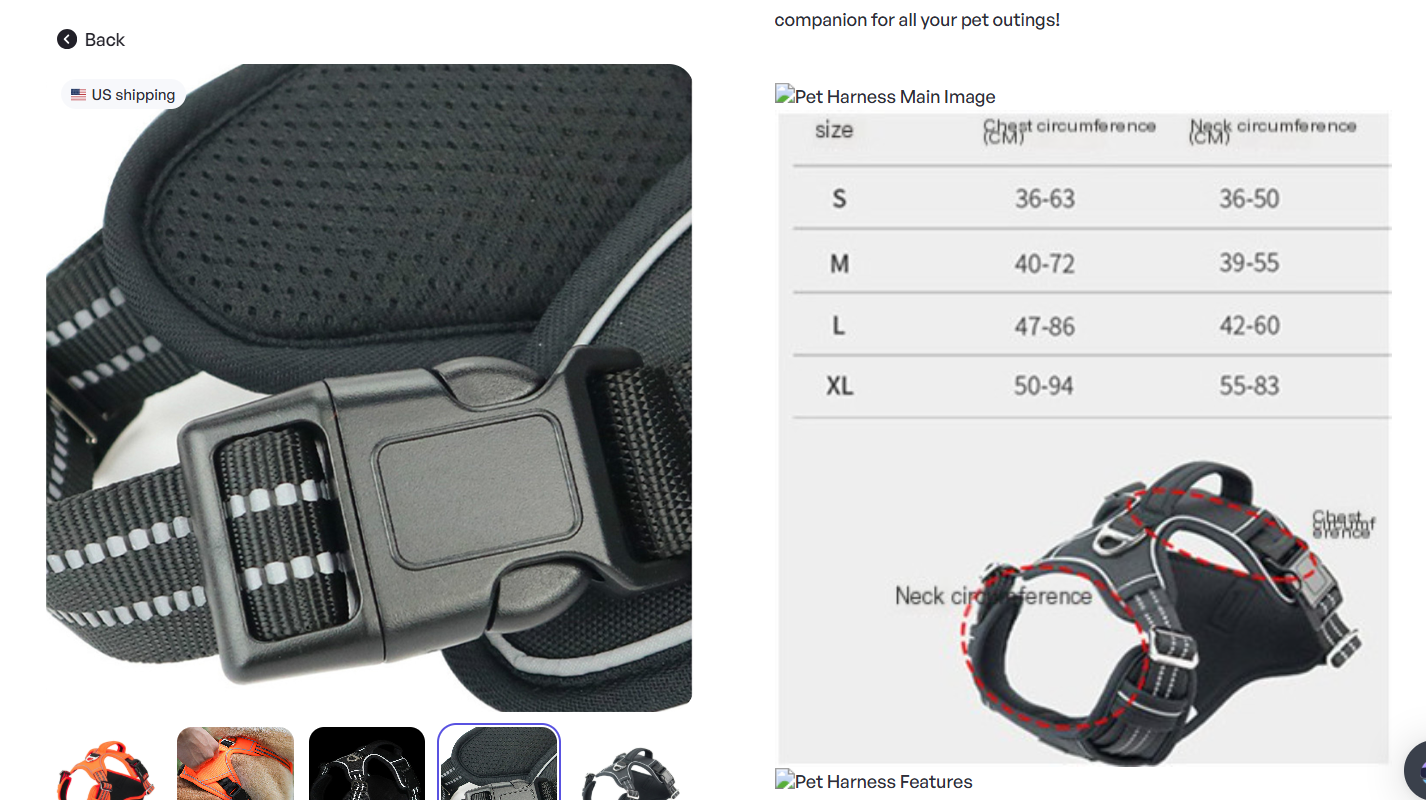 Dog Harness – Durable Waterproof Harness with Control Handle
