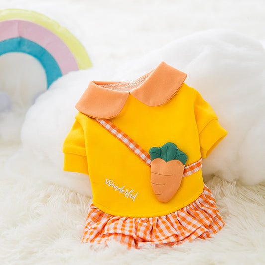 Dog Clothes – Cute Cartoon Sweater for Autumn & Winter