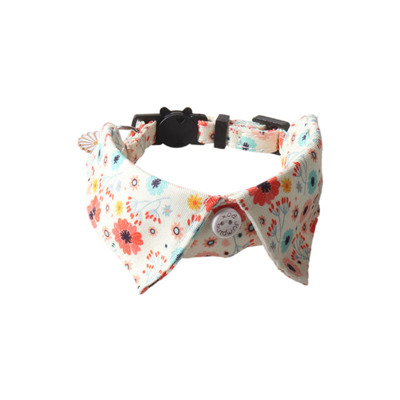 Cat Collar – Fruit Blossom Bow Tie Collar for Cats