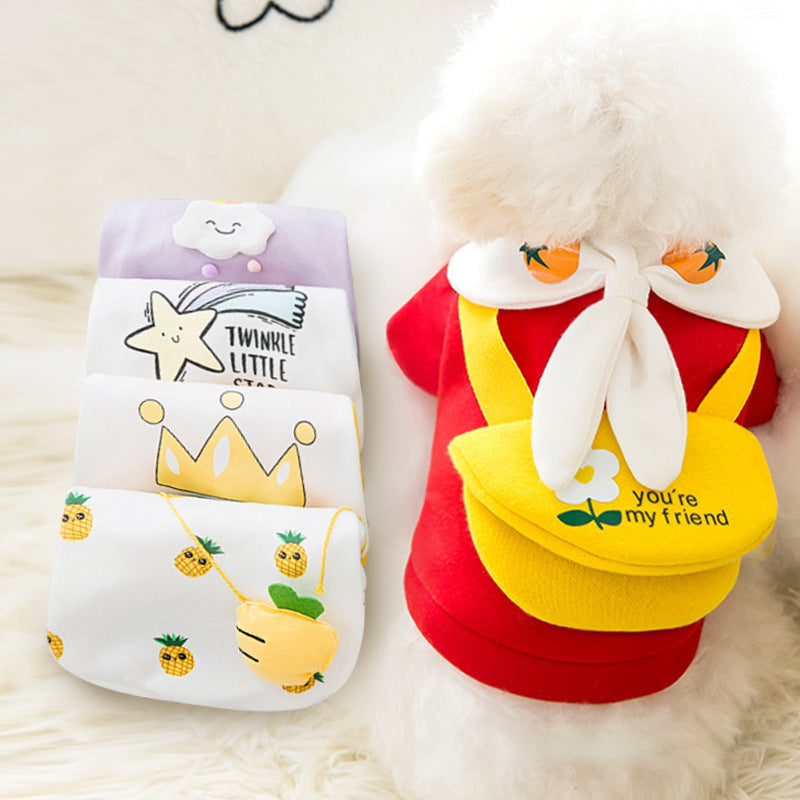 Dog Clothes – Cute Cartoon Sweater for Autumn & Winter