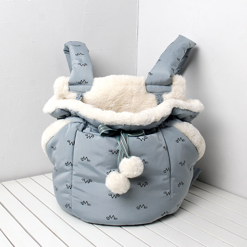Dog Front Carrier – Warm Winter Pet Carrier Backpack for Cats & Dogs