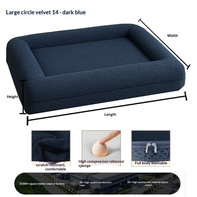 Dog Bed – Plush All-Season Sofa Bed, Removable & Washable