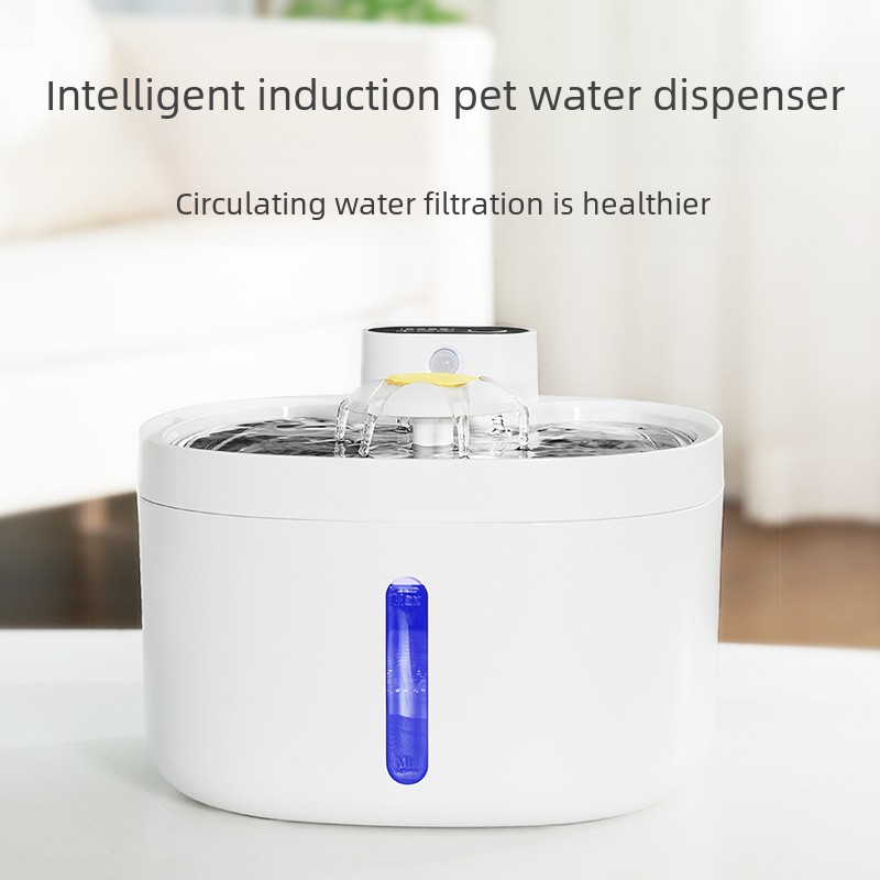 Cat Water Fountain – Wireless Smart Dispenser with Steel Bowl