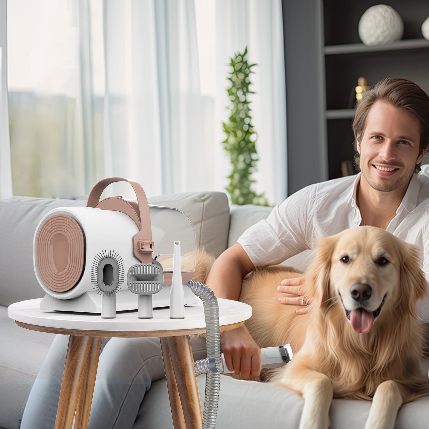 Pet Grooming Vacuum – Dog & Cat Hair Grooming Kit
