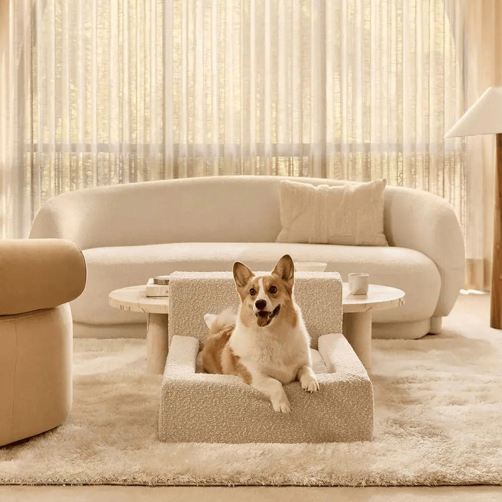 Dog Bed – Rectangular Bolster Pet Sofa Bed for Dogs & Cats