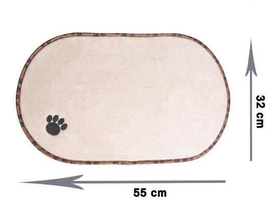 Pet Food Mat – Non-Slip Washable Mat for Cats & Dogs