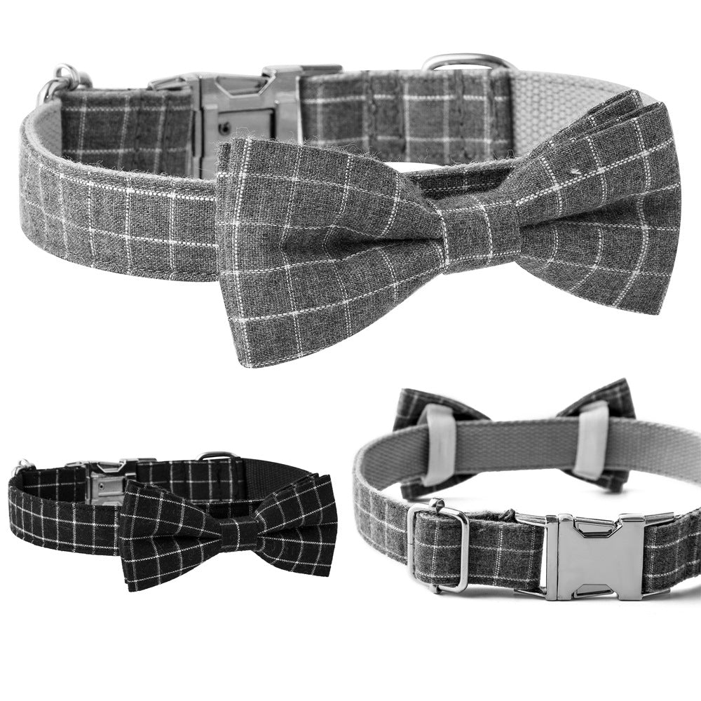Dog Collar – British Plaid Collar with Alloy Buckle