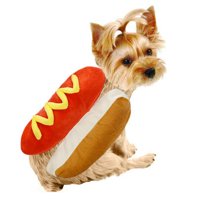 Dog Costume – Funny Hot Dog & Burger Outfit for Pets