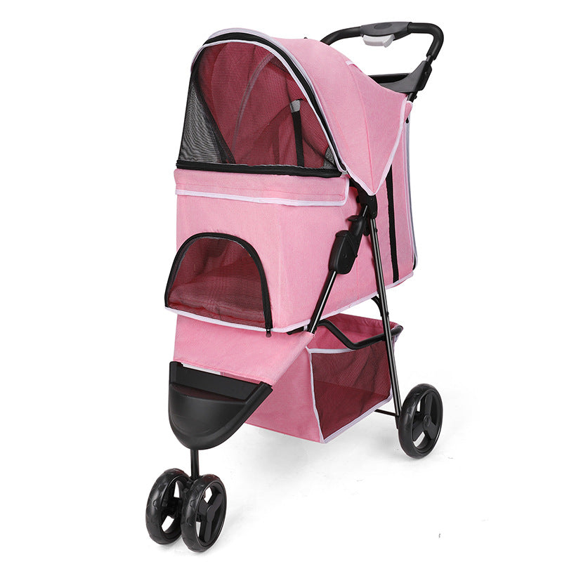 Dog Stroller – Foldable Outdoor Pet Stroller for Dogs & Cats