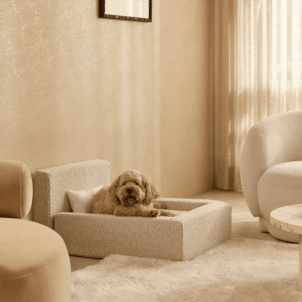 Dog Bed – Rectangular Bolster Pet Sofa Bed for Dogs & Cats