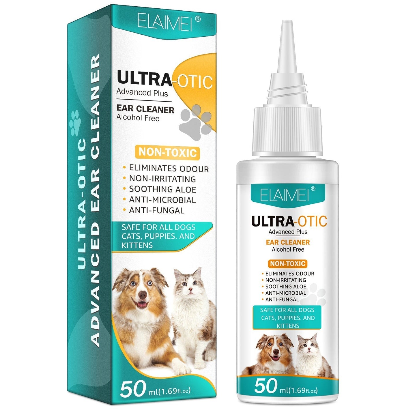 Dog Ear Cleaner 50ml – Gentle Ear Cleaning Solution for Dogs & Cats