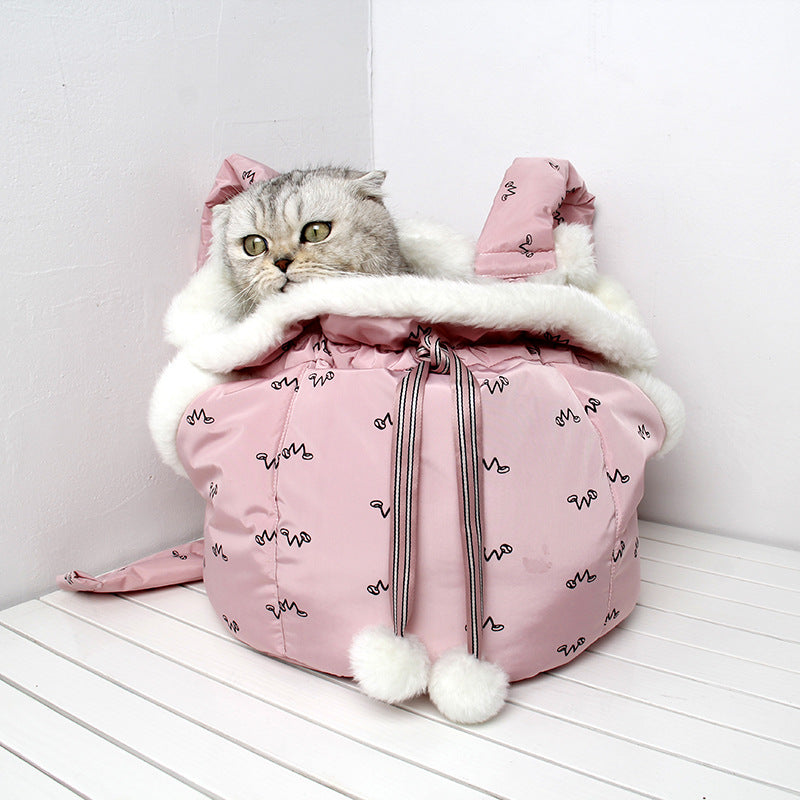 Dog Front Carrier – Warm Winter Pet Carrier Backpack for Cats & Dogs