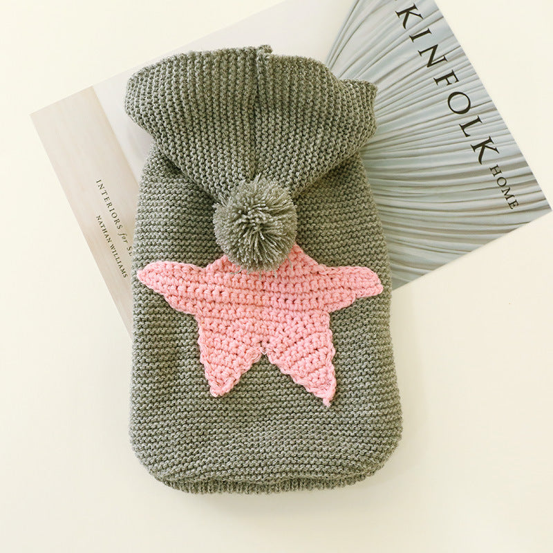 Dog Sweater – Star Knit Autumn & Winter Sweater for Pets