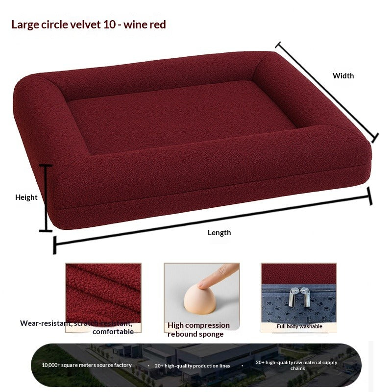 Dog Bed – Plush All-Season Sofa Bed, Removable & Washable