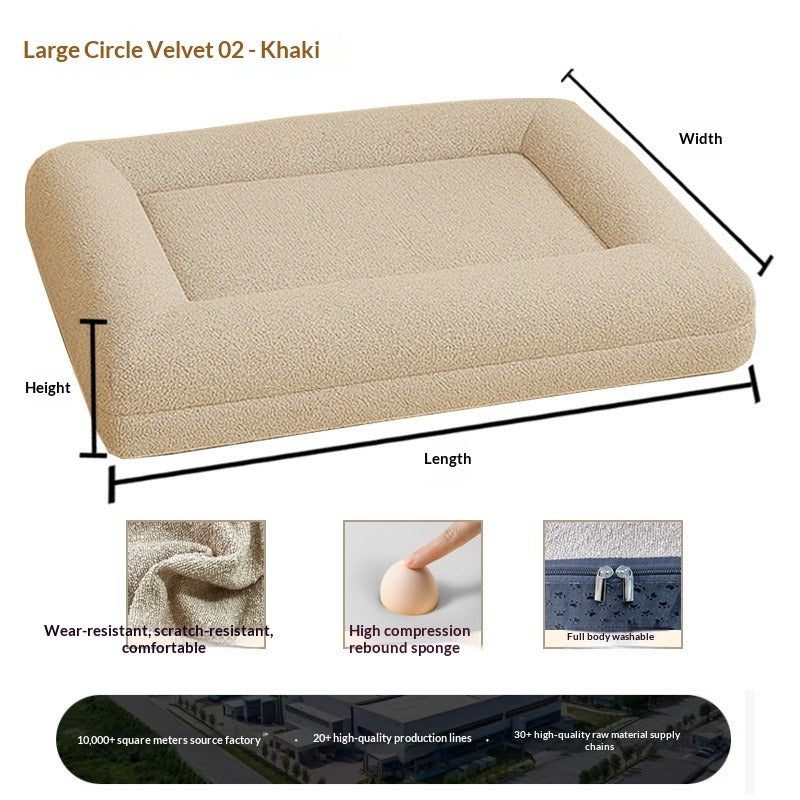 Dog Bed – Plush All-Season Sofa Bed, Removable & Washable