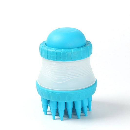 Dog Bath Brush – Massage Grooming Brush with Paw Cup