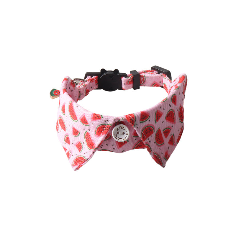 Cat Collar – Fruit Blossom Bow Tie Collar for Cats