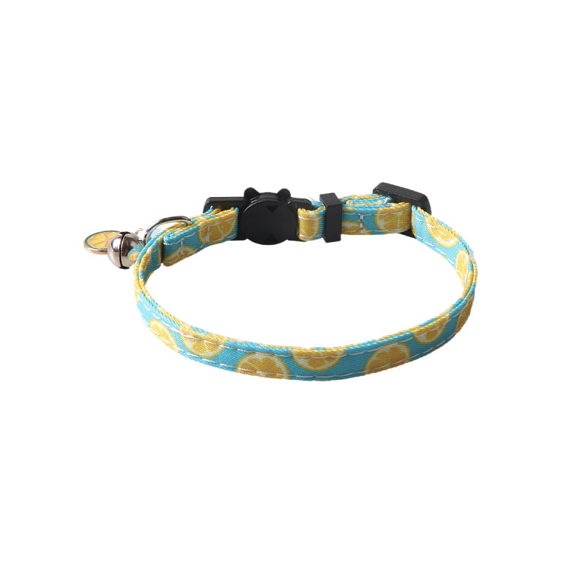 Cat Collar – Fruit Blossom Bow Tie Collar for Cats