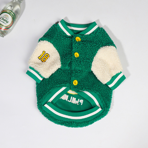 Dog Coat – Thick Winter Baseball Jacket for Dogs