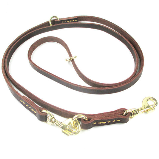 Dog Leash – Multifunctional Leash with Double Copper Hooks