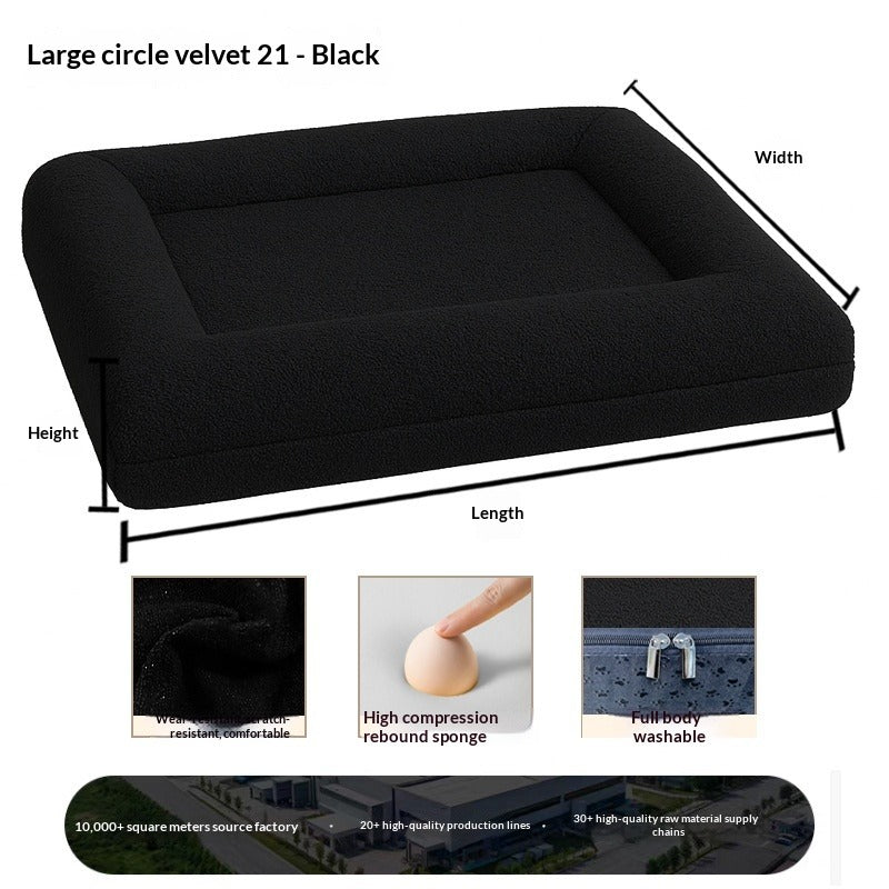 Dog Bed – Plush All-Season Sofa Bed, Removable & Washable