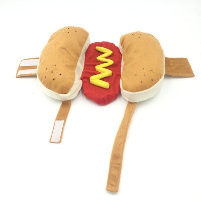 Dog Costume – Funny Hot Dog & Burger Outfit for Pets