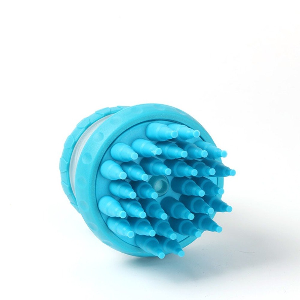 Dog Bath Brush – Massage Grooming Brush with Paw Cup
