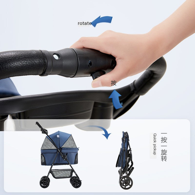 Pet Stroller – Lightweight Folding Stroller for Dogs & Cats