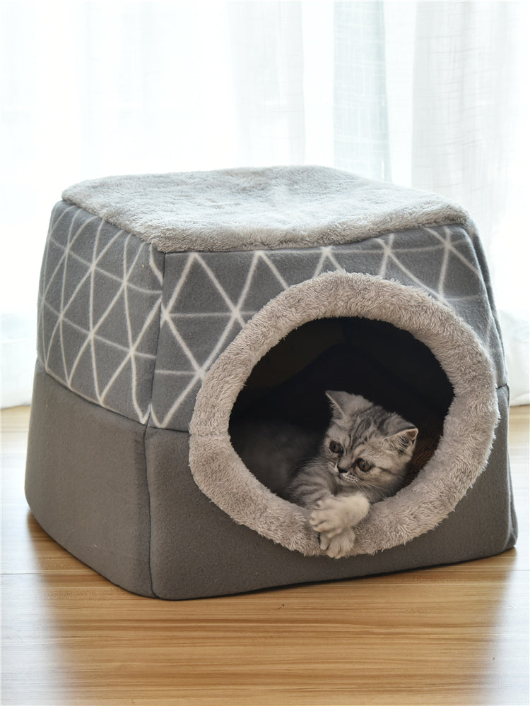 Cat Bed House – Dual-Use Space Capsule Bed for Cats & Dogs