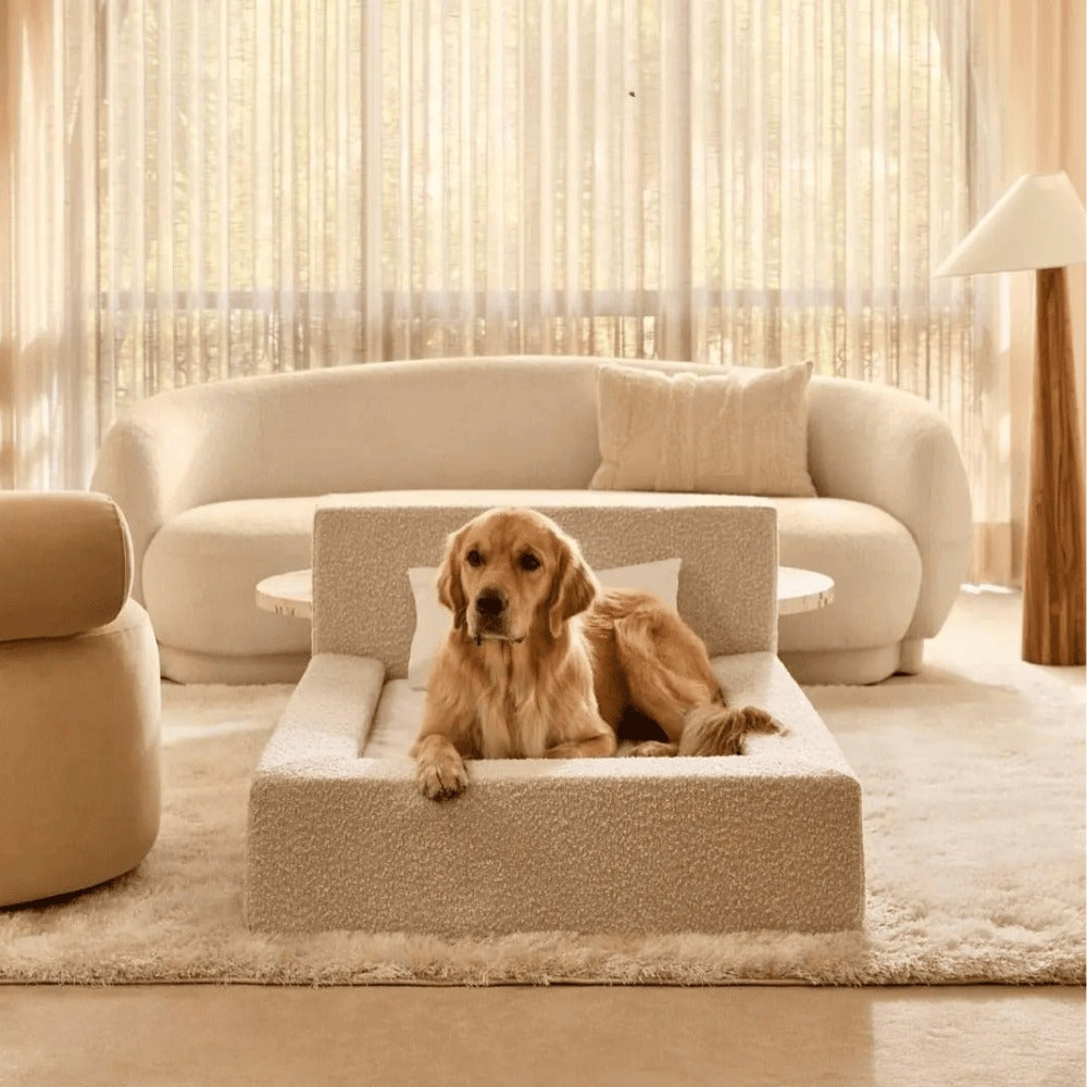 Dog Bed – Rectangular Bolster Pet Sofa Bed for Dogs & Cats